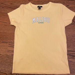 Girls Malibu Yellow Graphic T (kids)